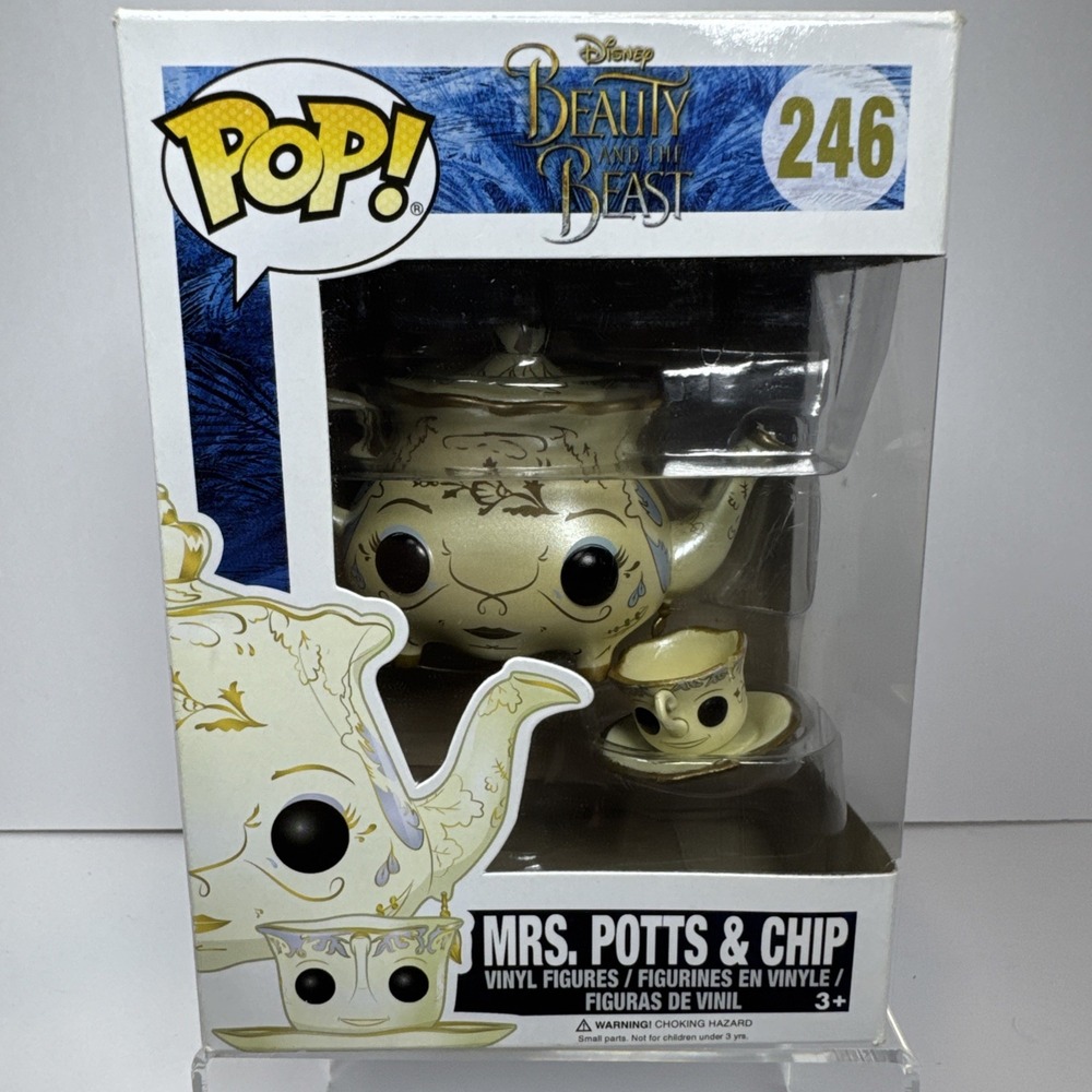 Funko Pop Disney Beauty and the Beast Mrs. Potts and Chip #246 Vinyl Figure NEW